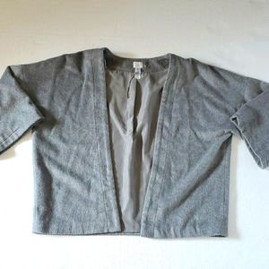 A New Day Grey 3/4 Sleeve Lined Cardigan